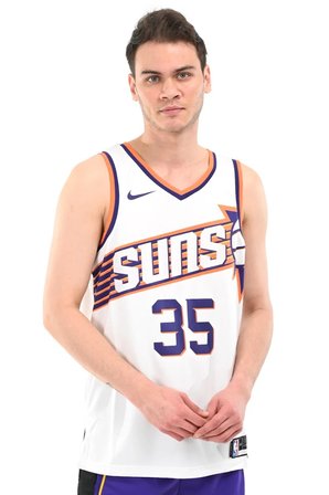 Nike Phoenix Suns Association NBA Basketbol Forması Erkek Baskılı Günlük Tişört Beyaz 
