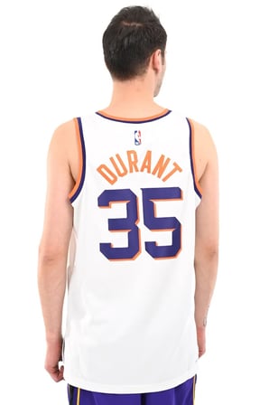 Nike Phoenix Suns Association NBA Basketbol Forması Erkek Baskılı Günlük Tişört Beyaz 