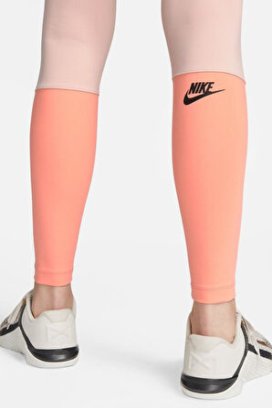 Nike One High Waisted Training Leggings Yüksek Belli Toparlayıcı 2Cepli Tayt Pembe