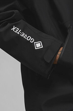 Nike Jordan 23 Engineered Grotex Jacket Erkek Büyük Beden Su Geçirmez Kapüşonlu Yürüyüş Koşu Ceketi Siyah