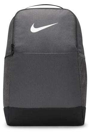 Nike Brasilia 9.5 Training Backpack Medium 24 Liters Çok Gözlü Omuz Askılı Unisex Sırt Çantası Gri