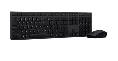 Lenovo Professional Rechargeable Kablosuz Şarj Edilebilir Türkçe Q Klavye Mouse Set 4X31K03966