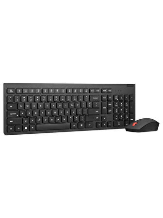 Lenovo Essential Kablosuz Gen2 Siyah Türkçe Klavye Mouse Set - MA203W