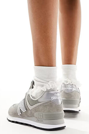 New Balance ML574 EVG Leather Mens Sneaker Hakiki Deri Erkek Günlük Spor Ayakkabı Gri