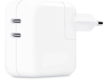 APPLE 35 Watt Çift USB-C Bağlantı Noktalı Güç Adaptörü MW2K3TU/A