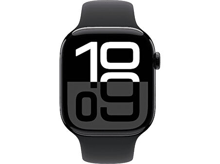 APPLE Watch Series 10 GPS 42mm Jet Black Aluminium Case with Black Sport Band - S/M