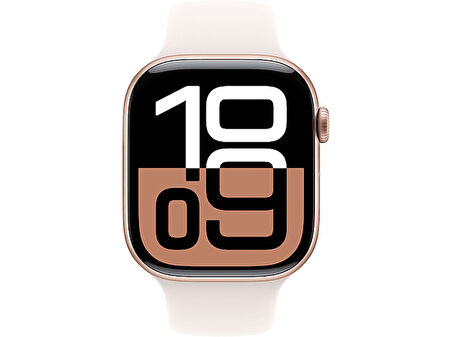 APPLE Watch Series 10 GPS 42mm Rose Gold Aluminium Case with Light Blush Sport Band - S/M