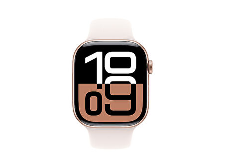APPLE Watch Series 10 GPS + Cellular 46mm Rose Gold Aluminium Case with Light Blush Sport Band - S/M