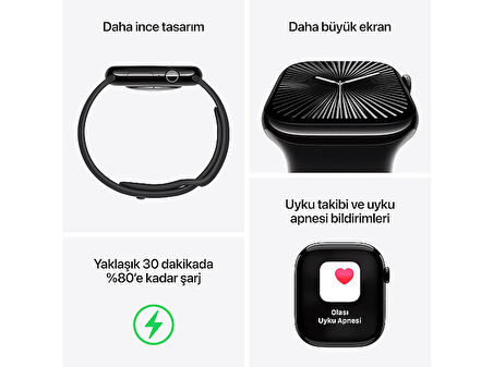 APPLE Watch Series 10 GPS + Cellular 46mm Rose Gold Aluminium Case with Light Blush Sport Band - S/M