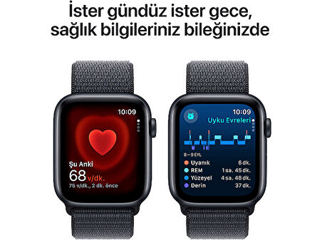 APPLE Watch SE GPS 2024 40mm Midnight Aluminium Case with Ink Sport Loop