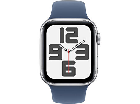 APPLE Watch SE GPS 2024 40mm Silver Aluminium Case with Denim Sport Band - M/L