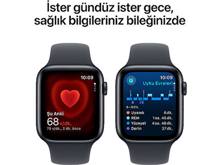 APPLE Watch SE GPS + Cellular 2024  40mm Midnight Aluminium Case with Midnight Sport Band - S/M