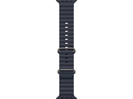 APPLE 49mm Navy Ocean Band Saat Kordonu Natural Titanium Finish