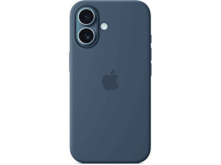 APPLE iPhone 16 MagSafe Silikon Telefon Kılıfı Kot Rengi