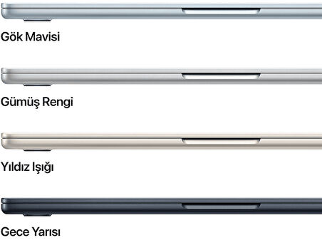 APPLE MC654TU/A/MacBook Air/Apple M4 İşlemci (10 Çekirdek CPU-10 Çekirdek GPU)/24GB RAM/512GB SSD/13.6"/Silver