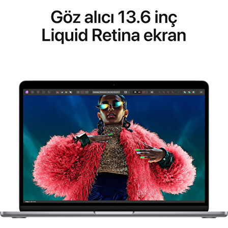 APPLE MC8G4TU/A/MacBook Air Apple M3 İşlemci (8 Çekirdek CPU-8 Çekirdek GPU)/16GB RAM/256GB SSD/13,6"/Space Grey