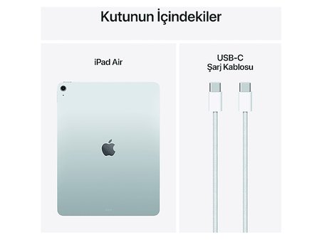APPLE iPad Air 13 inç M3 Wi-Fi 1 TB Tablet Mavi MCQ14TU/A
