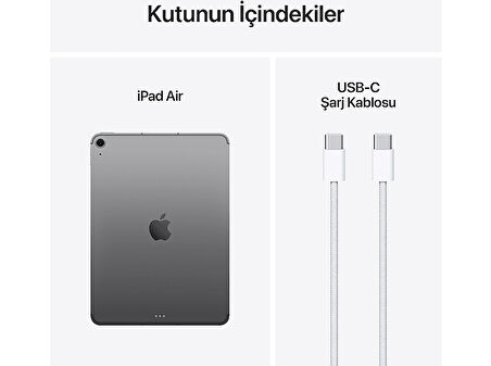 APPLE 11 inç iPad Air M3 Wi-Fi + Cellular 128 GB Tablet Uzay Grisi (MCFV4TU/A)