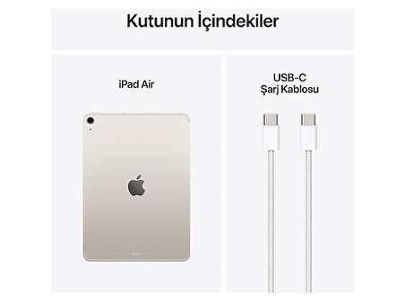 APPLE 11 inç iPad Air M3 Wi-Fi + Cellular 1 TB Tablet Yıldız Işığı  (MCGA4TU/A)