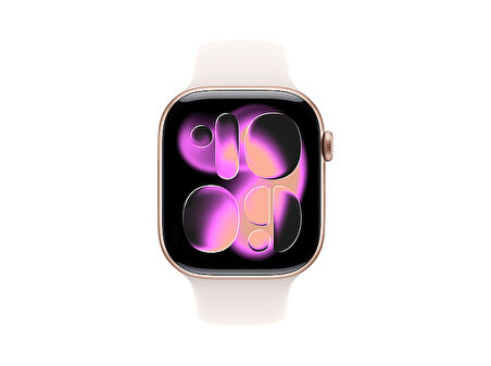 APPLE Watch Series 11 GPS 42mm Rose Gold Aluminium Case with Light Blush Sport Band - S/M MEU04TU/A