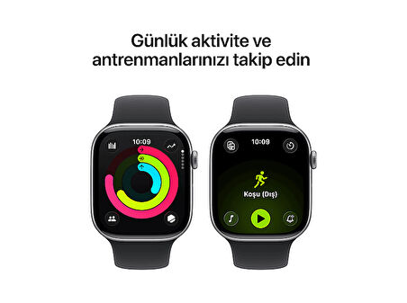 APPLE Watch Series 11 GPS 46mm Space Grey Aluminium Case with Black Sport Band - M/L MEV44TU/A
