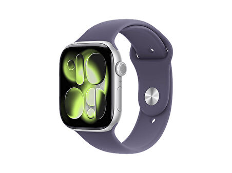 APPLE Watch Series 11 GPS 46mm Silver Aluminium Case with Purple Fog Sport Band - S/M   MEV94TU/A
