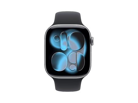 APPLE MF8C4TU/A Watch Series 11 GPS + Cellular 42mm Space Grey Alüminyum Kasa ve Siyah Spor Kordon - M/L