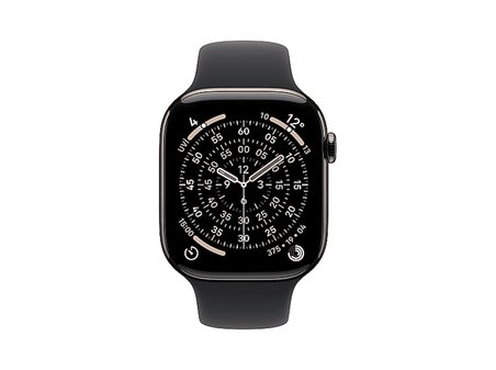 APPLE MF8R4TU/A Watch Series 11 GPS + Cellular 42mm Slate Titanyum Kasa ve Siyah Spor Kordon - S/M