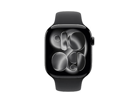 APPLE MFC24TU/A  Watch Series 11 GPS + Cellular 46mm Jet Black Aluminium Case with Black Sport Band - S/M
