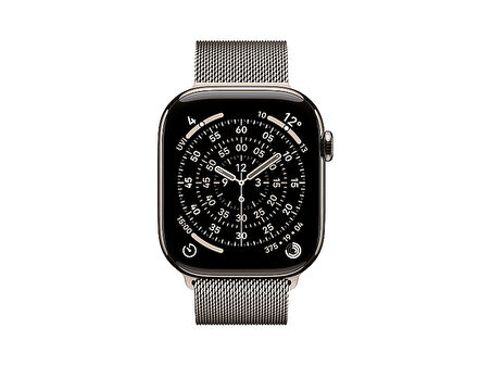 APPLE MFCY4TU/A  Watch Series 11 GPS + Cellular 46mm Natural Titanium Case with Natural Milanese Loop - S/M