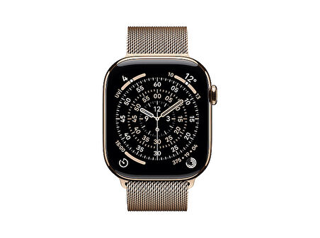 APPLE MFD84TU/A  Watch Series 11 GPS + Cellular 46mm Gold Titanium Case with Gold Milanese Loop - M/L