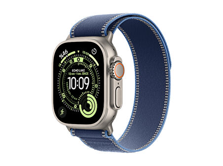 APPLE Watch Ultra 3 GPS + Cellular 49mm Natural Titanium Case with Blue/Bright Blue Trail Loop - M/L   MEWU4TU/A