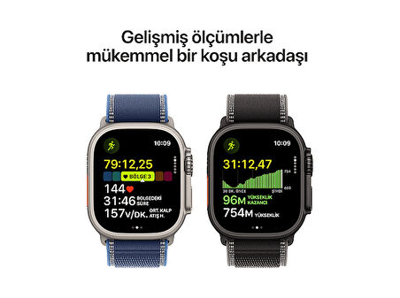 APPLE Watch Ultra 3 GPS + Cellular 49mm Natural Titanium Case with Blue/Bright Blue Trail Loop - M/L   MEWU4TU/A