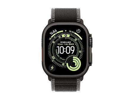 APPLE Watch Ultra 3 GPS + Cellular 49mm Black Titanium Case with Black/Charcoal Trail Loop - S/M   MF1D4TU/A