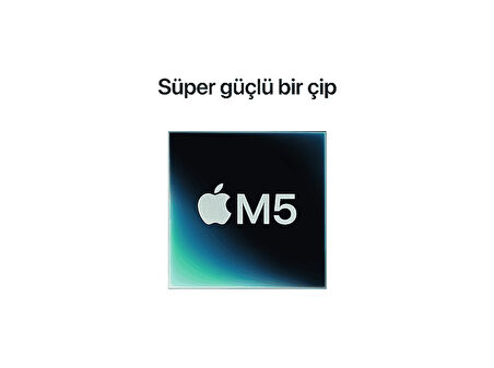APPLE Macbook Pro/ Apple M5 işlemci/ (10 ÇekirdekCPU-10 çekirdek GPU)/ 16GB Ram/ 512GB SSD/ 14.2"/ Space Black MDE04TU/A