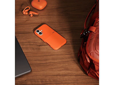 BEATS MGK14LL/A iPhone 17 için MagSafe özellikli ve Kamera Denetimi düğmeli Beats Rugged Kılıf - Sierra Turuncusu