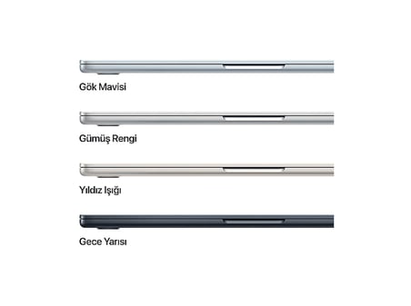 APPLE MDHK4TU/A/MacBook Air/Apple M5 İşlemci(10 Çekirdek CPU-10 Çekirdek GPU)/24GB RAM/1TB SSD/13.6/Gökyüzü Mavisi
