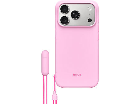 BEATS MGY84LL/A MagSafe özelliği ve Kamera Denetimi düğmesine sahip Beats iPhone 17 Pro Kickstand Kılıfı - Çakıl Pembesi