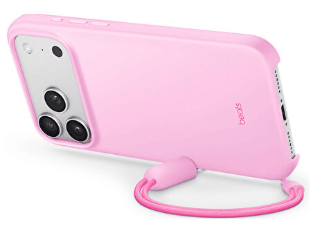 BEATS MGYA4LL/A MagSafe özelliği ve Kamera Denetimi düğmesine sahip Beats iPhone 17 Pro Kickstand Kılıfı - Kalker Beji