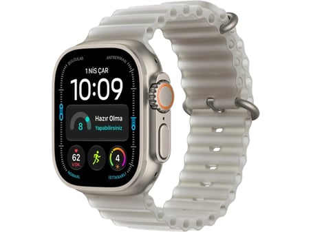 APPLE Watch Ultra 4 GPS + Cellular 49mm Natural Titanyum Kasa - Çöl Alpine Kordon - S
