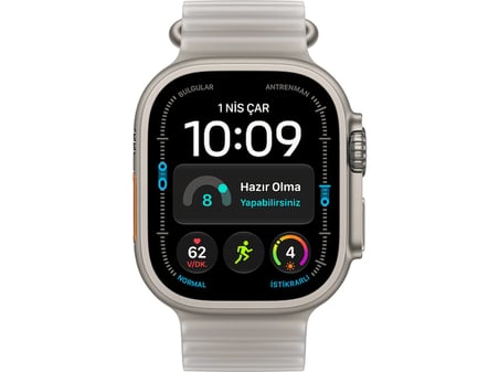 APPLE Watch Ultra 4 GPS + Cellular 49mm Natural Titanyum Kasa - Çöl Alpine Kordon - S