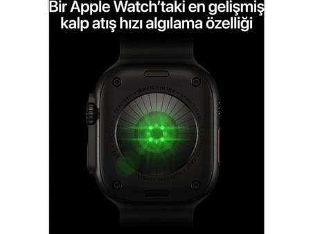 APPLE Watch Ultra 4 GPS + Cellular 49mm Natural Titanyum Kasa - Yarı saydam Gri Ocean Kordon