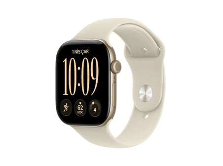 APPLE Watch Series 12 GPS 42mm - Açık Altın Alüminyum Kasa - Kum Spor Kordon - S/M