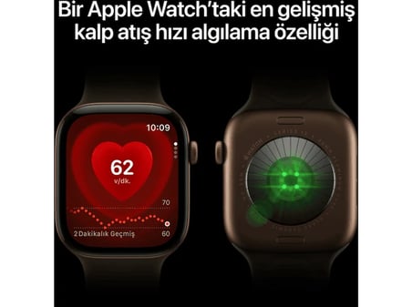 APPLE Watch Series 12 GPS 46mm - Siyah Alüminyum Kasa - Siyah Spor Kordon - S/M