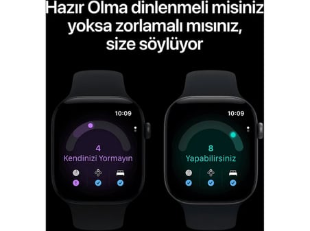 APPLE Watch Series 12 GPS 46mm - Siyah Alüminyum Kasa - Siyah Spor Kordon - S/M