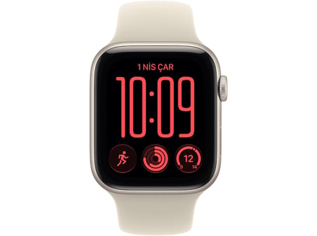 APPLE MJKW4TU/A Watch SE 3 GPS 40 mm Yıldız Işığı Alüminyum Kasa ve Kum Spor Kordon - M/L