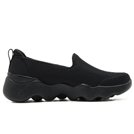 Skechers Go Walk Massage Fit-Seascape Womens Walking Shoes Masaj Tabanlı Bağcıksız Kadın Yürüyüş Ayakkabısı Siyah 