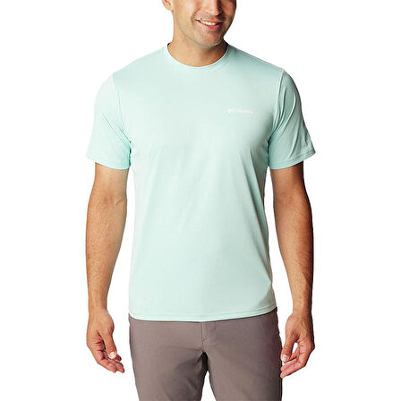 Columbia Columbıa Hıke Crew Erkek T-Shirt AO1419-325 Yeşil
