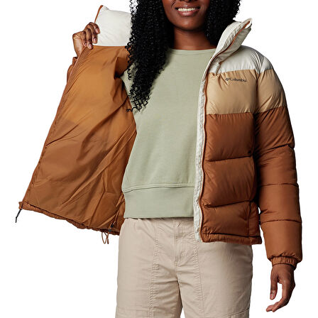 Puffect II Colorblock Kadın Kahverengi Outdoor Mont WL1195-224