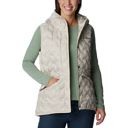 Delta Ridge II Down Hooded Kadın Bej Outdoor Yelek WK8716-278